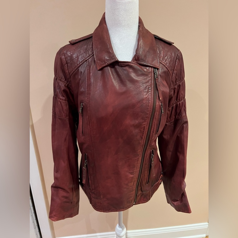 Scully Leather Jacket Ladies Burnished Lamb Size M
